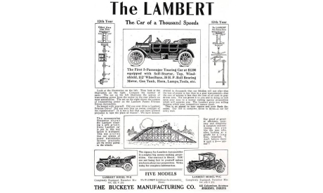 Эмблема автомобильной фирмы Lambert Automobile Company, масштабные модели (другое)