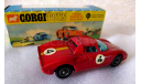 Ferrari Berlinetta 250 Le Mans, Corgi Toys, Great Britain, 1970, редкая масштабная модель, scale43