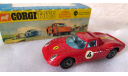 Ferrari Berlinetta 250 Le Mans, Corgi Toys, Great Britain, 1970, редкая масштабная модель, scale43