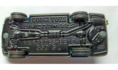 Mercedes-Benz-350 SL, редкая масштабная модель, Corgi Toys, scale43