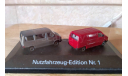 VW Caravelle + VW Transporter, редкая масштабная модель, Volkswagen, Praliné, scale87