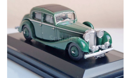 Jaguar SS 2.5 Saloon Suede Green, масштабная модель, Oxford Diecast, 1:72, 1/72