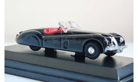 Jaguar XK120 Black, масштабная модель, Oxford Diecast, 1:72, 1/72