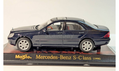 Mercedes-Benz S-Class (1998), масштабная модель, Maisto, 1:43, 1/43