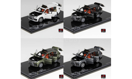 Lexus LX 600 зелёный (LCD Model) РАСПРОДАЖА, масштабная модель, scale43