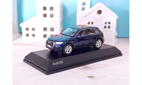 Audi Q5 (FY) (2017) blue, масштабная модель, scale43, Kyosho
