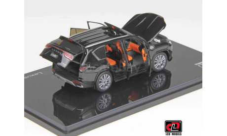 Lexus LX 600 (LCD Model) черный (в наличии), масштабная модель, scale43