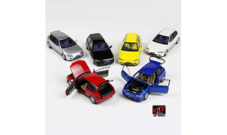 Honda Civic SIR II EG6 Vtec Hatchback blue (LCD Model), масштабная модель, scale43