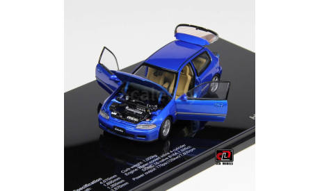 Honda Civic SIR II EG6 Vtec Hatchback blue (LCD Model), масштабная модель, scale43