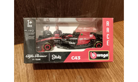 Alfa Romeo C43 #77 Valtteri Bottas (Formula 1 F1), масштабная модель, scale43, BBurago