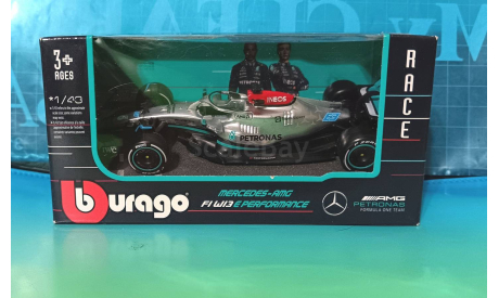 Mercedes-AMG F1 W13 E-Performance #63 F1- 2022 George Russell, масштабная модель, BBurago, Mercedes-Benz, scale43