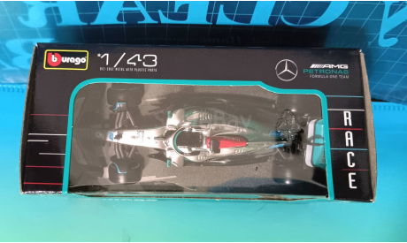 Mercedes-AMG F1 W13 E-Performance #63 F1- 2022 George Russell, масштабная модель, scale43, BBurago, Mercedes-Benz