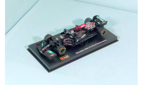 Mercedes -AMG F1 W12 E Performance #77, 2021 г. Valtteri Bottas, масштабная модель, BBurago, Mercedes-Benz, scale43