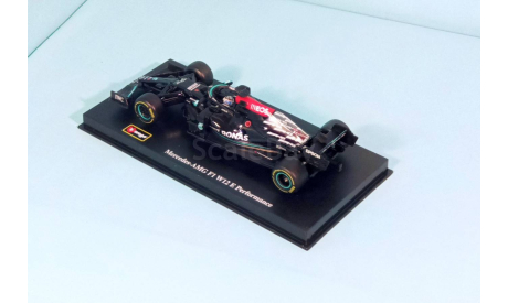 Mercedes -AMG F1 W12 E Performance #77, 2021 г. Valtteri Bottas, масштабная модель, BBurago, Mercedes-Benz, scale43