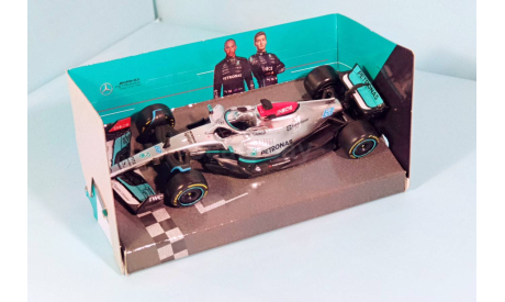 Mercedes-AMG F1 W13 E-Performance #63 F1- 2022 George Russell, масштабная модель, scale43, BBurago, Mercedes-Benz