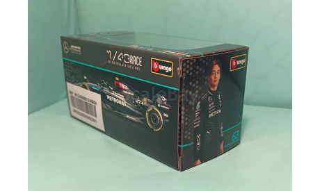 Новая Модель!!! Mercedes-AMG F1 W15 E Performance #63, F1- 2024 George Russell, масштабная модель, BBurago, Mercedes-Benz, scale43