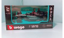 Новая Модель!!! Mercedes-AMG F1 W15 E Performance #63, F1- 2024 George Russell, масштабная модель, BBurago, Mercedes-Benz, scale43