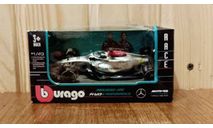 Mercedes-AMG F1 W13 E-Performance #44 F1- 2022 Lewis Hamilton, масштабная модель, BBurago, Mercedes-Benz, scale43