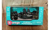 Mercedes-AMG F1 W14 E #63, 2023 George Russell (Formula 1 F1), масштабная модель, BBurago, Mercedes-Benz, scale43