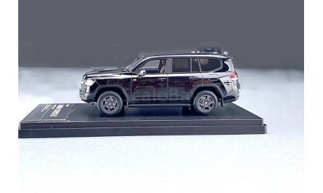 Toyota Land Cruiser 300 GR Sport (Hi-Story) black, масштабная модель, scale43