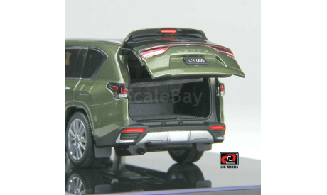 Lexus LX 600 зелёный (LCD Model) РАСПРОДАЖА, масштабная модель, scale43