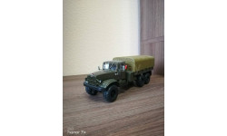 Краз 255Б1(1967) с тентом, хаки, масштаб 1:43