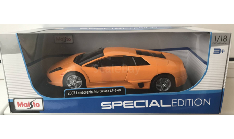 1 18 Lamborghini Mursielago LP640 2007, maisto, масштабная модель, scale18