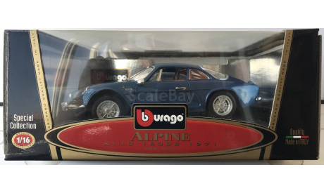 1 18 (1 16) Renault A110 1600S, 1971 г, масштабная модель, Bburago, scale16