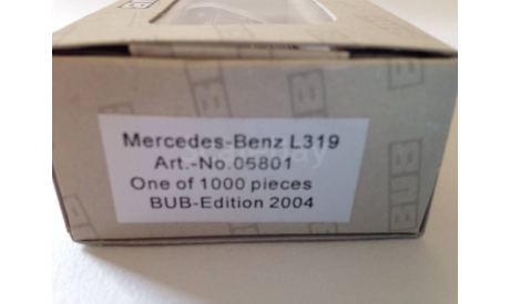 1:87 Mercedes Benz L319 D, сдвижные двери., масштабная модель, Mercedes-Benz, scale87