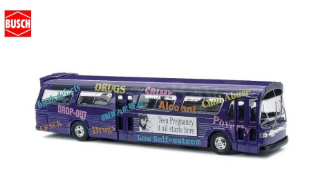 1:87 GMC TDH-5301 ’Fishbowl’ City Bus, масштабная модель, Busch, 1/87