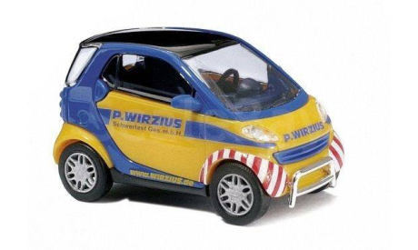 1:87 Smart Fortwo 2012 ’Fußball-Fan’, масштабная модель, Busch, scale87
