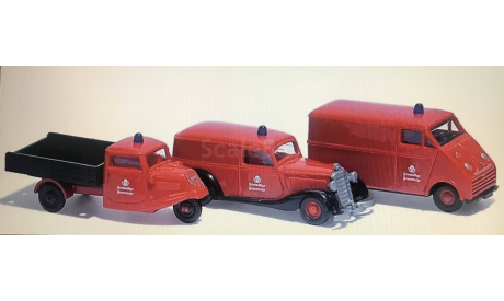 1 87 Set ’Nostalgische Feuerwehr’, масштабная модель, Busch Modellbahnzubehör, 1:87, 1/87