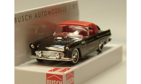 1:87 Ford Thunderbird Cabrio, schwarz/ rot, масштабная модель, Busch, scale87