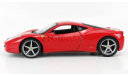 1 18 Ferrari 458 Italia 8C 2009 г., Hot Wheels, масштабная модель, scale18