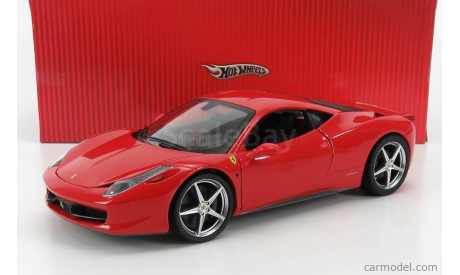 1 18 Ferrari 458 Italia 8C 2009 г., Hot Wheels, масштабная модель, scale18