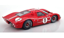 1:18 Ford GT40 MK IV, победитель 24 Le Mans, 1967 г., масштабная модель, Shelby Collectibles, scale18