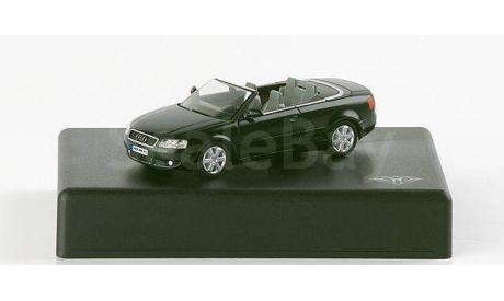 1:87 Audi A4 Cabriolet - schwarzmetallic - Brillant Serie, масштабная модель, Herpa, scale87