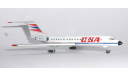 1:500 CSA Czechoslovak Airlines Tupolev TU-134A, масштабные модели авиации, Herpa, scale500, Туполев