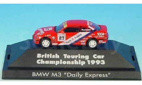 1:87 BMW M3 (E36) ’Daily Express’ Start-Nr.87 Portman, 1993г, масштабная модель, Herpa, 1/87