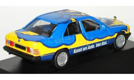 1:87 Mercedes-Benz 190 E ’Sixt Art Car’, масштабная модель, Herpa, scale87