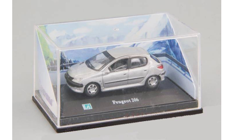 1:72 Peugeot 206 Silver , Blue, масштабная модель, hongwell, scale72