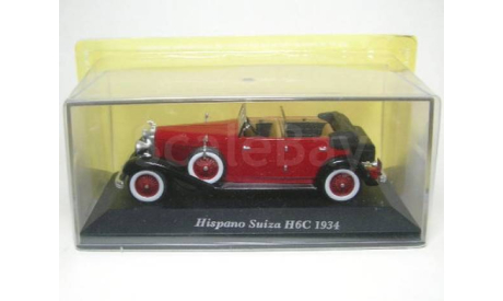 1 43 Hispana Suiza H6C (rot) 1934г, масштабная модель, IXO, scale43