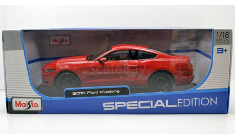 1 18 Ford Mustang 5.0 GT 2015, Maisto, масштабная модель, scale18