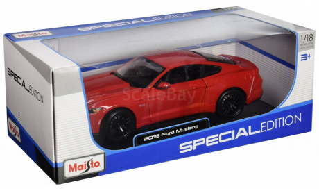 1 18 Ford Mustang 5.0 GT 2015, Maisto, масштабная модель, scale18