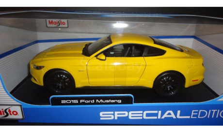1 18 Ford Mustang 5.0 GT 2015, Maisto, масштабная модель, scale18