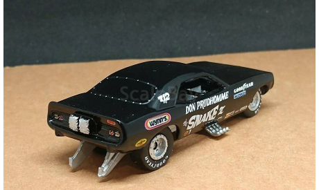 1 64 Plymouth Cuda Funny Car,  1973 г., масштабная модель, Racing Champions Mint, scale64