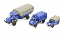 1:87 3er-Set THW, Land Rover, Unimog 404, MB LG 315, масштабная модель, Schuco, 1/87