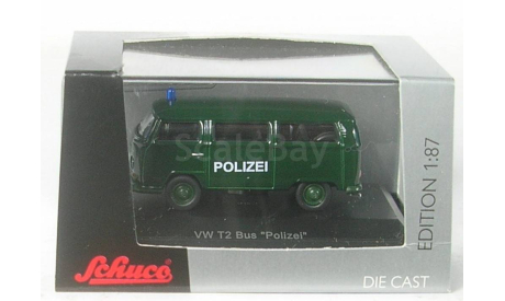 1:87 VW T2 Bus Polizei Nürnberg, масштабная модель, schuco, scale87, Volkswagen