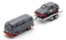 1:87 VW T2 Bus mit Anhäger und VW Golf I, масштабная модель, schuco, scale87, Volkswagen