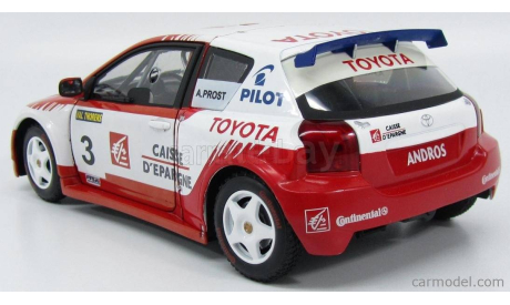 1 18 Toyota Corolla No. 3 A. Prost, Trophée Andros 2006 г, масштабная модель, Solido, 1:18, 1/18